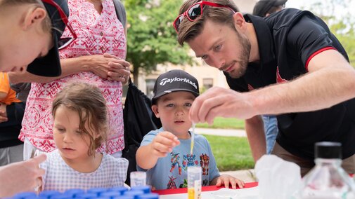 Children learning about science