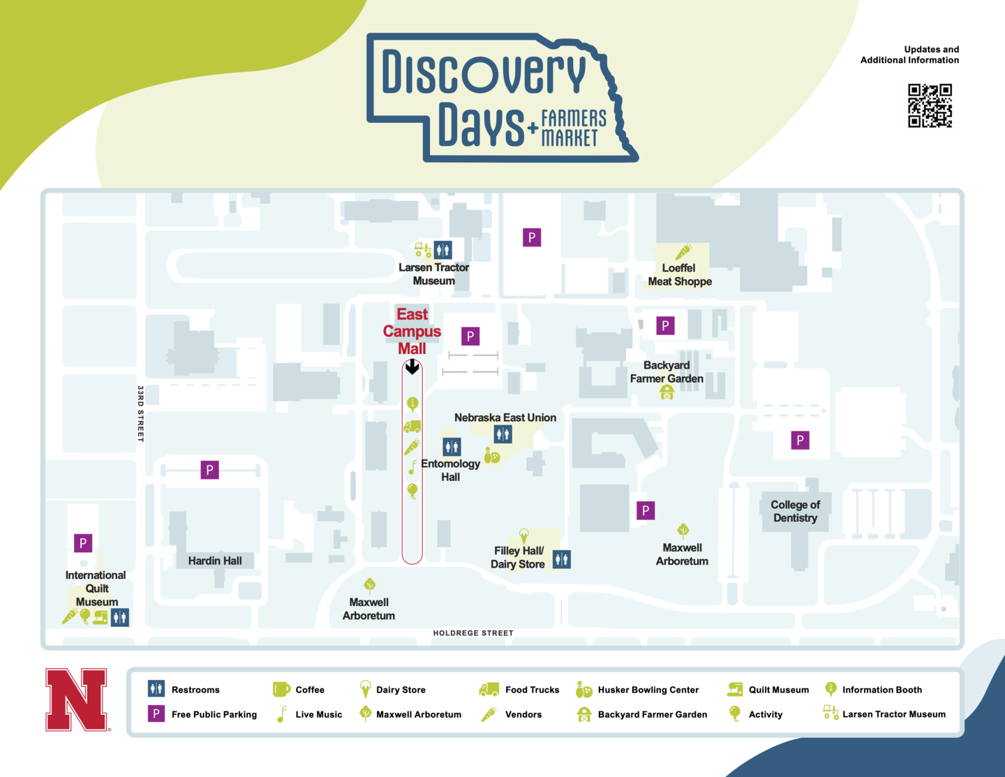 Maps &amp; Information | East Campus Discovery Days &amp; Farmers Market | Nebraska